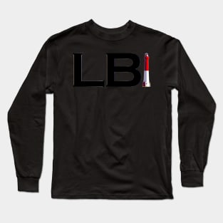 Long Beach Island Letters with Lighthouse Long Sleeve T-Shirt